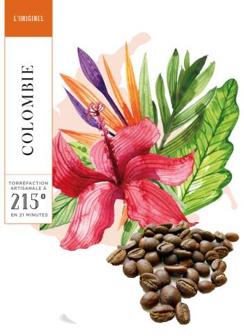 COLOMBIE - EXCELSO - CAFE GRAIN - 250 G